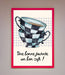Blue Teacup Stack Kitchen Framed Wall Art - Hi Society