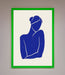 Blue Woman Matisse Style Framed Poster - Hi Society