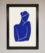 Blue Woman Matisse Style Framed Poster - Hi Society