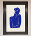 Blue Woman Matisse Style Framed Poster - Hi Society