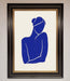 Blue Woman Matisse Style Framed Poster - Hi Society