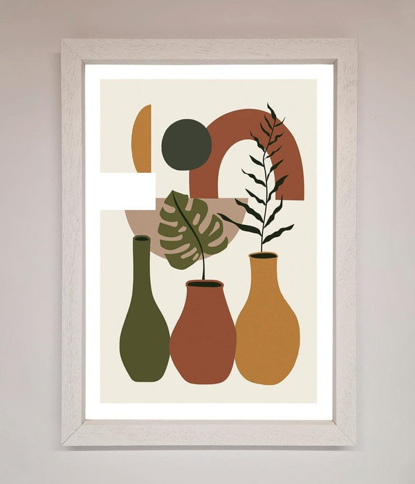 Bohemian Modern Vases And Plant Framed Poster - Hi Society