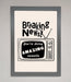 Breaking News Framed Poster - Hi Society