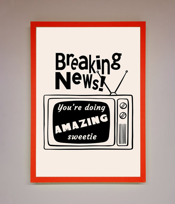 Breaking News Framed Poster - Hi Society
