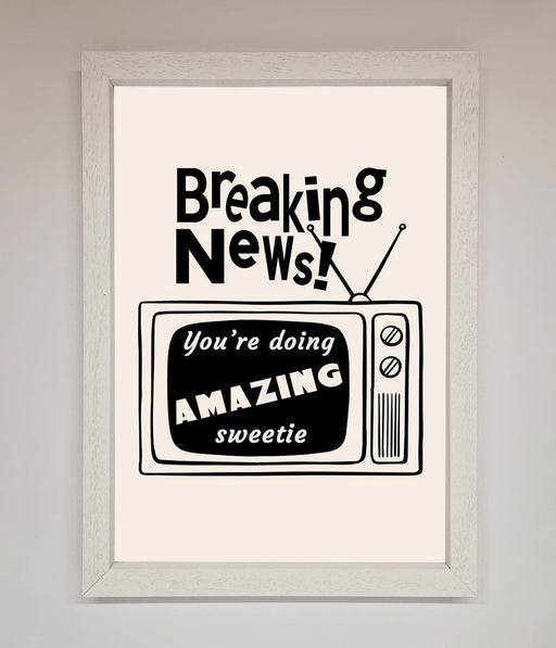 Breaking News Framed Poster - Hi Society