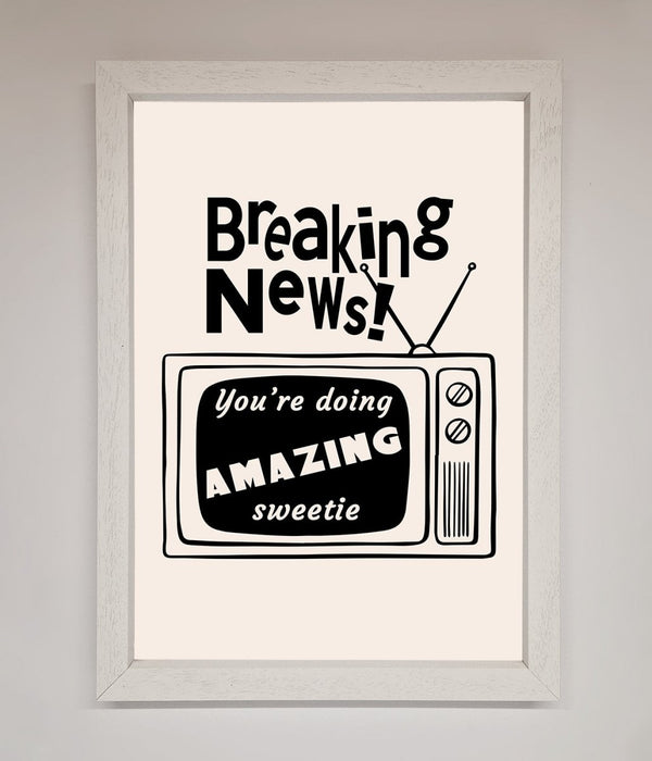 Breaking News Framed Poster - Hi Society