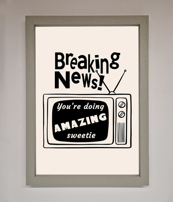 Breaking News Framed Poster - Hi Society