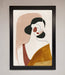 Browns Line Drawing Woman Framed Print - Hi Society