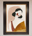 Browns Line Drawing Woman Framed Print - Hi Society