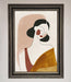 Browns Line Drawing Woman Framed Print - Hi Society