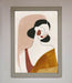 Browns Line Drawing Woman Framed Print - Hi Society