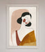 Browns Line Drawing Woman Framed Print - Hi Society