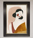 Browns Line Drawing Woman Framed Print - Hi Society