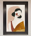 Browns Line Drawing Woman Framed Print - Hi Society