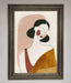 Browns Line Drawing Woman Framed Print - Hi Society