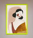 Browns Line Drawing Woman Framed Print - Hi Society