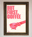 But First Coffee Framed Print - Hi Society