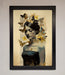 Butterfly Book Woman Framed Poster - Hi Society