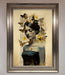 Butterfly Book Woman Framed Poster - Hi Society