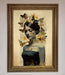 Butterfly Book Woman Framed Poster - Hi Society