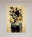Butterfly Book Woman Framed Poster - Hi Society