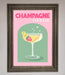 Champagne Cocktail Framed Poster - Hi Society