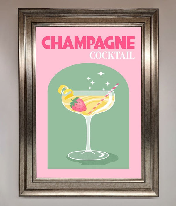 Champagne Cocktail Framed Poster - Hi Society