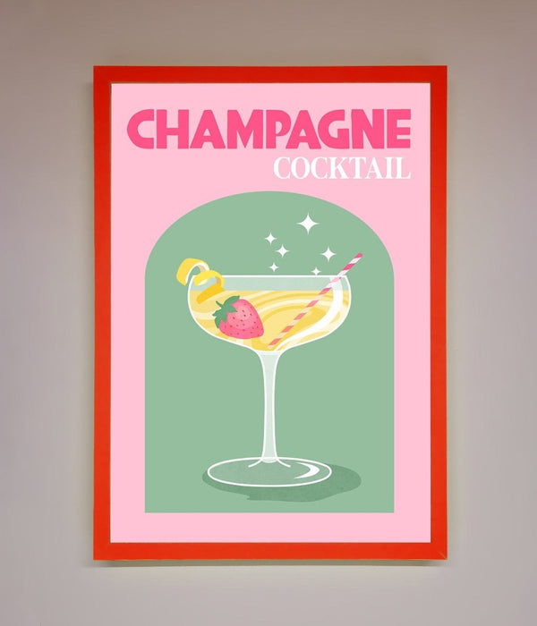 Champagne Cocktail Framed Poster - Hi Society