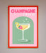 Champagne Cocktail Framed Poster - Hi Society