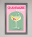 Champagne Cocktail Framed Poster - Hi Society