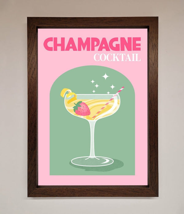 Champagne Cocktail Framed Poster - Hi Society