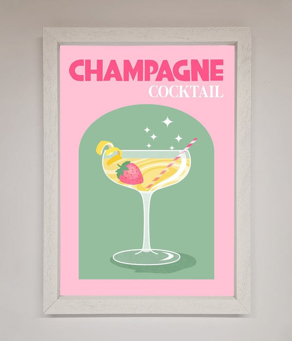 Champagne Cocktail Framed Poster - Hi Society