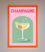 Champagne Cocktail Framed Poster - Hi Society