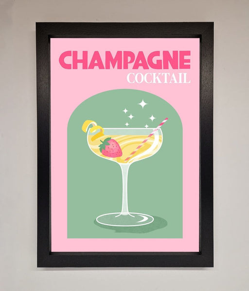 Champagne Cocktail Framed Poster - Hi Society