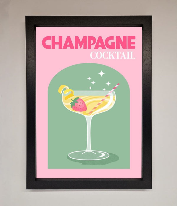 Champagne Cocktail Framed Poster - Hi Society