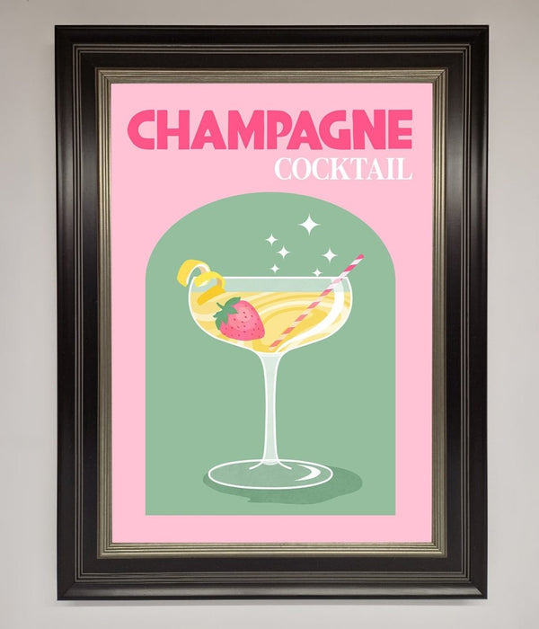Champagne Cocktail Framed Poster - Hi Society