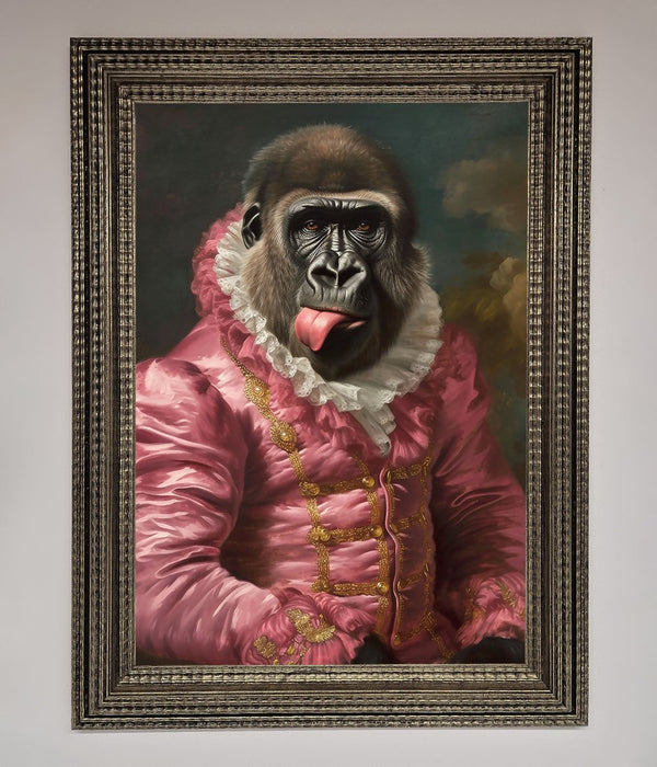 Cheeky Gorilla Framed Poster - Hi Society
