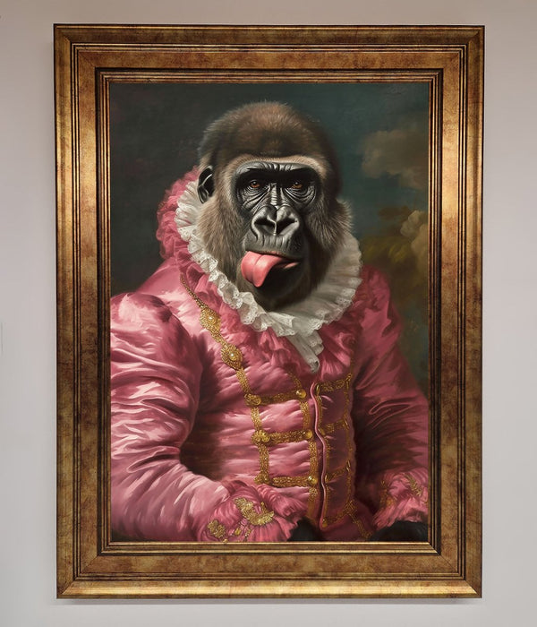 Cheeky Gorilla Framed Poster - Hi Society