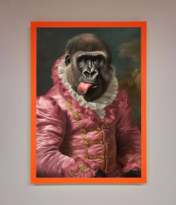Cheeky Gorilla Framed Poster - Hi Society
