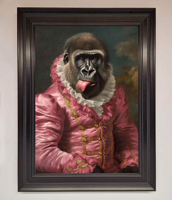 Cheeky Gorilla Framed Poster - Hi Society