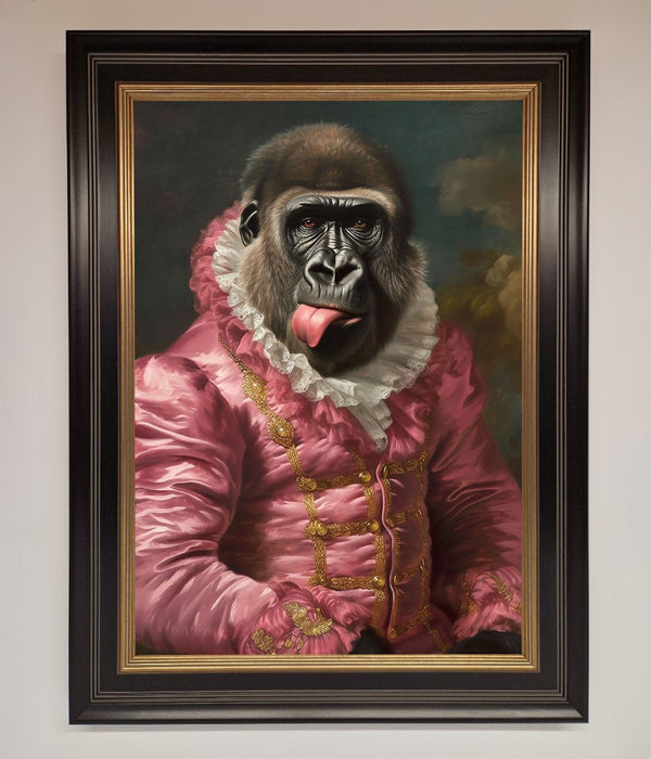 Cheeky Gorilla Framed Poster - Hi Society