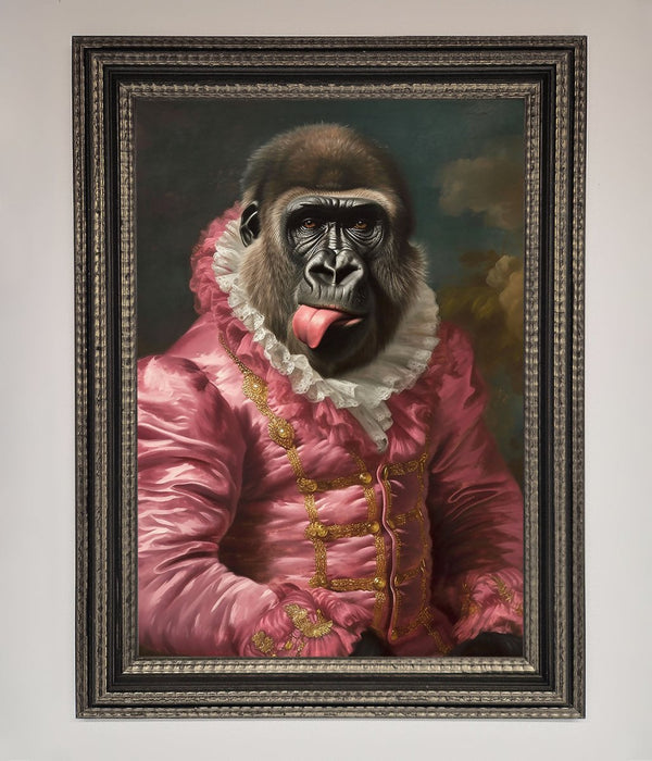 Cheeky Gorilla Framed Poster - Hi Society