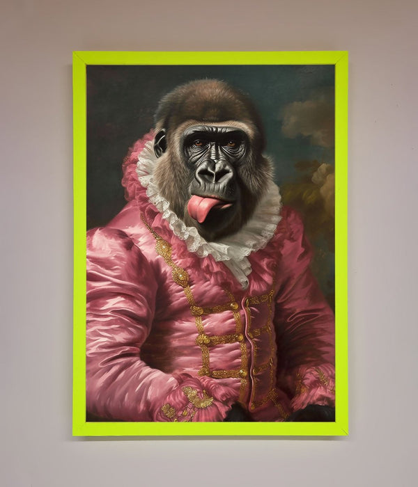 Cheeky Gorilla Framed Poster - Hi Society