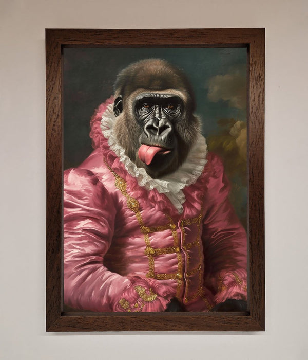 Cheeky Gorilla Framed Poster - Hi Society