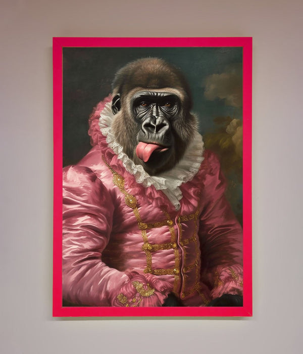 Cheeky Gorilla Framed Poster - Hi Society