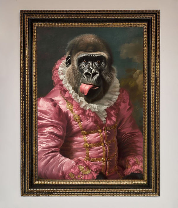 Cheeky Gorilla Framed Poster - Hi Society