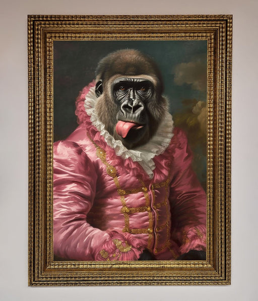 Cheeky Gorilla Framed Poster - Hi Society