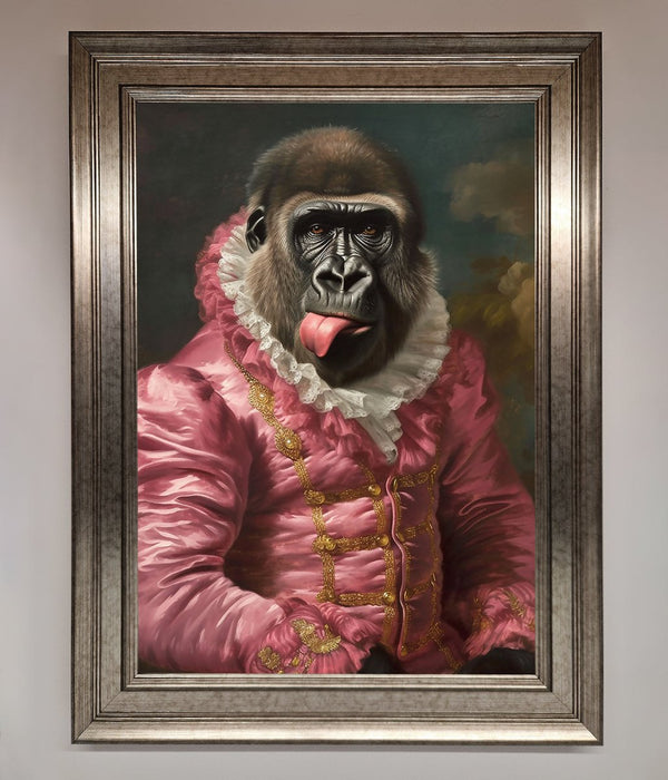Cheeky Gorilla Framed Poster - Hi Society