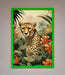 Cheetah In Flowers Framed Wall Art - Hi Society