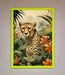 Cheetah In Flowers Framed Wall Art - Hi Society